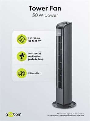 Turmventilator mit Fernbedienung