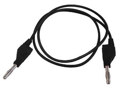 Messleitung Bananenstecker 4 mm 100 cm schwarz maximal 30 V/3 A