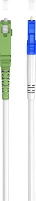 Glasfaserkabel (FTTH), Singlemode (OS2) White, (Simplex), 25 m