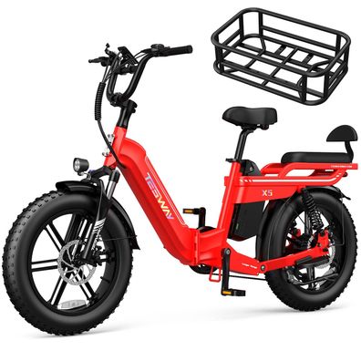 klappbar Elektrofahrräder mit Sitze 750W 48V 30Ah Doppelfederung All-Terrain E-Bike