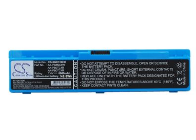 Ersatzakku - CS-SNC310HE - Samsung N310 / AA-PB0TC4B - 7,4 Volt 6600mAh Li-Polymer