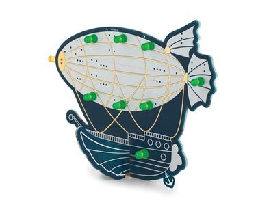 Whadda - WSL222 - Zeppelin im Retro-Design - Lern-Bausatz zum Löten