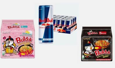 Red Bull Energy Drink 24 x 0,25 l + B. Carbonara & B. Sch. Hähnchen je 5x140 g