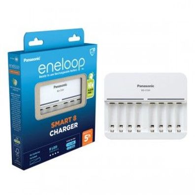 Panasonic - Eneloop - BQ-CC63 - Ladegerät für 8x AA / AAA Akkus