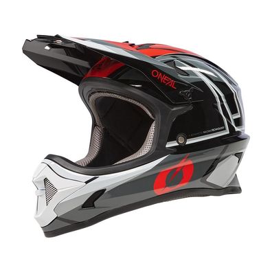 O'NEAL Kids Bike Fullface Helm Sonus Split Black/Red/Gray - Größe: L