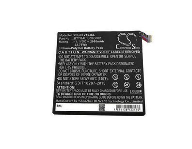 Ersatzakku - CS-DEV103SL - Dell Streak 10 Pro / T03G- 11,1 Volt 2050mAh Li-Polymer