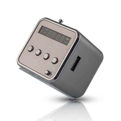 Forever MF-100 - Lautsprecher mit Radio - LCD-Display, Mikro-SD-Kartensteckplatz,