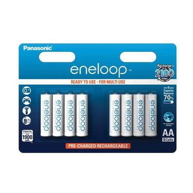 Panasonic - eneloop - BK-3MCCE/8BE - Mignon AA - 1,2 Volt 2000mAh Ni-MH - 8er Blister