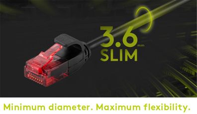 CAT 6 Slim-Patchkabel, U/UTP, weiß