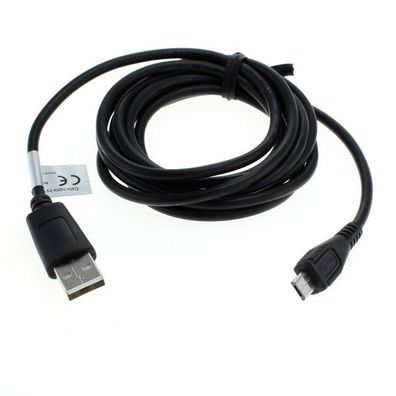 OTB - Datenkabel Micro-USB - 1,8m - schwarz - mit Ladefunktion