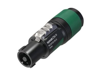 Neutrik - 4 poliger speakON Kabelstecker, Schraubklemmtechnik, Spannzangenzugentla