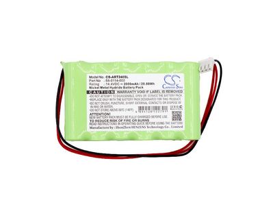 Ersatzakku - CS-ART240SL - Acroprint ATR240 / 58-0114-000- 14,4 Volt 2000mAh Ni-MH