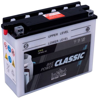 IntAct - Bike-Power Classic - CB16AL-A2 / 51616S - 12 Volt 16Ah Pb