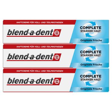 blend-a-dent Super Haftcreme Complete extra stark 47ml 3er Pack