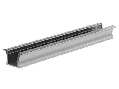 Eingebautes schlankes 15 mm, silber eloxiertes Aluminium-LED-Profil - 3 meter