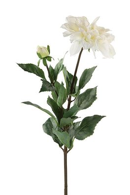Fink DAHLIE, Kunstblume, Kunstfasern, weiß, H. 70 cm 181505