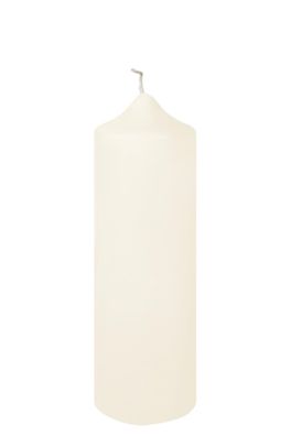 Fink CANDLE, getauchte Stumpenkerze, Paraffin, creme, L. 8 cm, B. 8 cm, H. 25 cm,