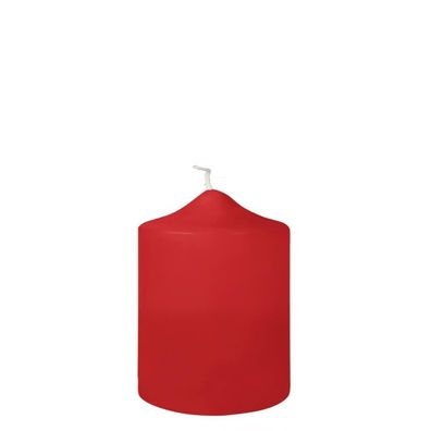Fink CANDLE, getauchte Stumpenkerze, Paraffin, hellrot, L. 8 cm, B. 8 cm, H. 10