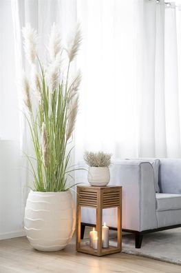 Fink COCON, Übertopf, 10-15% Pigment Farbe Fasern, creme, H. 38 cm, D. 45 cm Höhe: