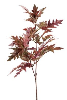 Fink Blätterzweig, Kunstblume, Kunstfasern, dunkel rot, H. 70 cm 185009