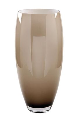 Fink AFRICA, Glasvase, Opalglas, greige opal, L. 18 cm, B. 18 cm, H. 40 cm Höhe: