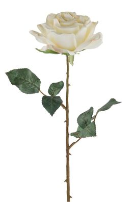Fink ROSE, Kunstblume, Kunstfasern, weiß, H. 66 cm Höhe: 66.00 cm 180375