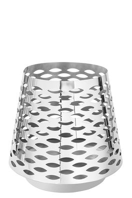 Fink LUMA, Windlicht, Edelstahl , silber, L. 23 cm, B. 23 cm, H. 30 cm, D. 32 cm