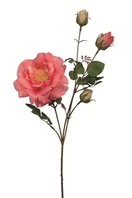 Fink ROSE, Kunstblume, Kunstfasern, pink, L. 15 cm, B. 15 cm, H. 64 cm Höhe: 64.00