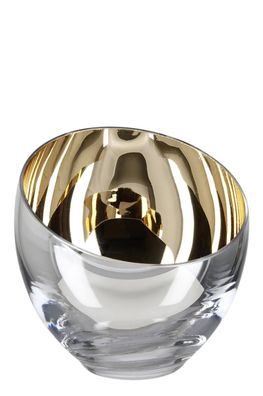 Fink CANDY, Teelichthalter, Glas, champagner, L. 11 cm, B. 11 cm, H. 11 cm, D. 11