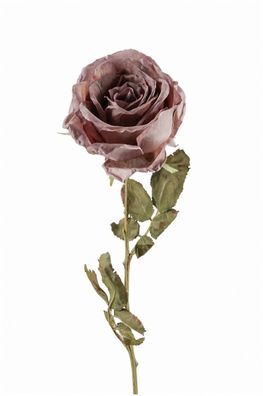 Fink ROSE, Kunstblume, Kunstfasern, antik mauve, H. 66 cm Höhe: 66.00 cm 180290
