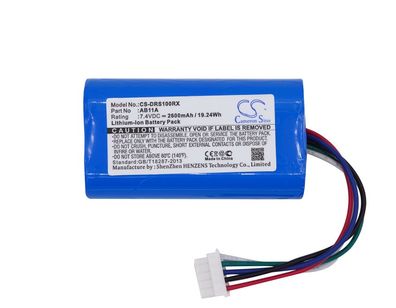 Ersatzakku - CS-DRS100RX - 3DR Solo transmitter / AB11A - 7,4 Volt 2600mAh Li-ion