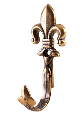 Pistolen-Wandhalter, Lilie, Messing, 2er Set