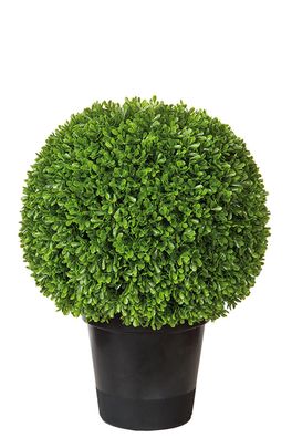 Fink Buchskugel, Kunstblume, Kunststoff, grün, L. 40 cm, B. 40 cm, H. 52 cm, D