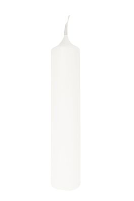 Fink CANDLE, getauchte Titankerze, Paraffin, weiß, L. 4 cm, B. 4 cm, H. 20 cm, D