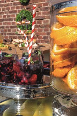 Fink NASSAU, Tablett, Edelstahl , silberfarben, L. 32 cm, B. 32 cm, H. 4 cm, D