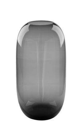 Fink BRASIL, Vase, Glas, glatt, grau, L. 29 cm, B. 29 cm, H. 55 cm, D. 29 cm Höhe: