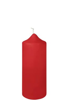 Fink CANDLE, getauchte Stumpenkerze, Paraffin, hellrot, L. 8 cm, B. 8 cm, H. 20