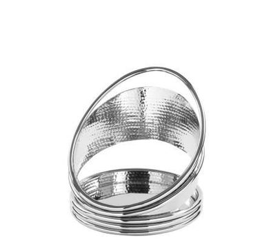 Fink EZ-COLETTE, Windlicht, vernickelt, silberfarben, L. 18 cm, B. 18 cm, H. 17