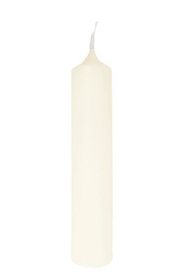 Fink CANDLE, getauchte Titankerze, Paraffin, creme, L. 4 cm, B. 4 cm, H. 20 cm,