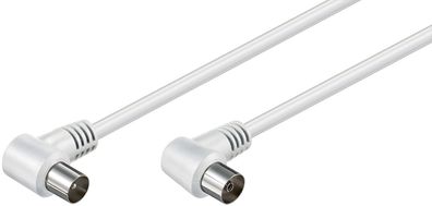 Gewinkeltes Antennenkabel (Koax-Stecker 90° > Koax-Buchse