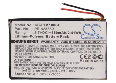 Ersatzakku - CS-PLK100SL - Plantronics K100 / PR-423350 - 3,7 Volt 650mAh Li-Polymer