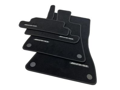 OEM AMG Velours Fussmatten schwarz SL R232 Roadster Original Teppich ab Bj.2022