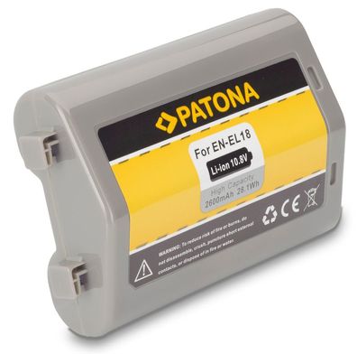 Ersatzakku - Nikon EN-EL18 - 10,8 Volt 2600mAh Li-Ion