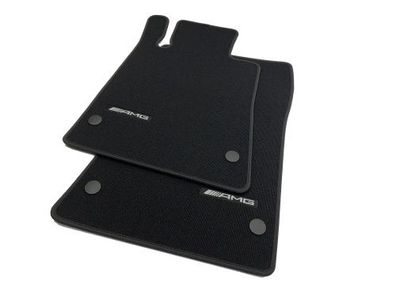 Original AMG Fußmatten SLK SLC Mercedes-Benz Rips schwarz R172 Teppich Stoff 2x