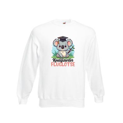 Koalifizierter Fluglotse | Flugverkehr | Flughafen v2 Sweatshirt Weiß