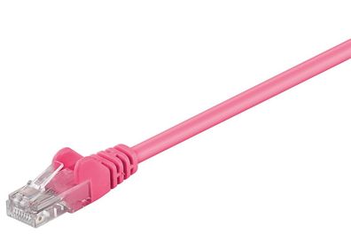 CAT 5e Patchkabel, U/UTP, magenta