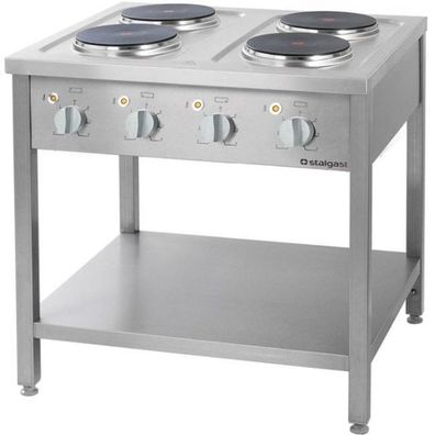 Stalgast Elektroherd Serie 700 - 4 Platten   2,6 Kw, 800 X 700 X 850 mm (Bxtxh)
