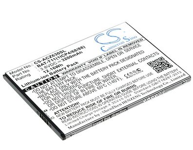 Ersatzakku - CS-ACZ630SL - Acer Liquid Z630 / BAT-T11 - 3,8 Volt 3200mAh Li-Ion
