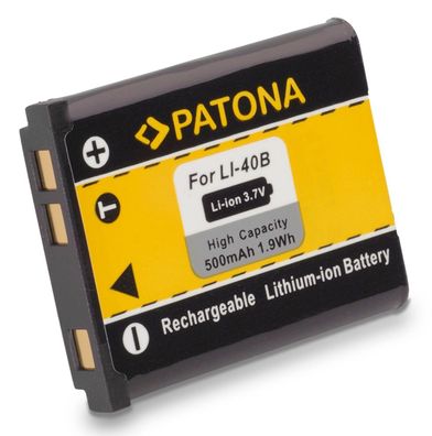 Ersatzakku - Olympus Li-40B / Nikon EN-EL10 / Pentax D-LI63 - 3,7 Volt 500mAh Li-Ion