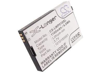 Ersatzakku - CS-LWP010SL - Locktec WP04 / 1010150001 - 3,7 Volt 1100mAh Li-ion